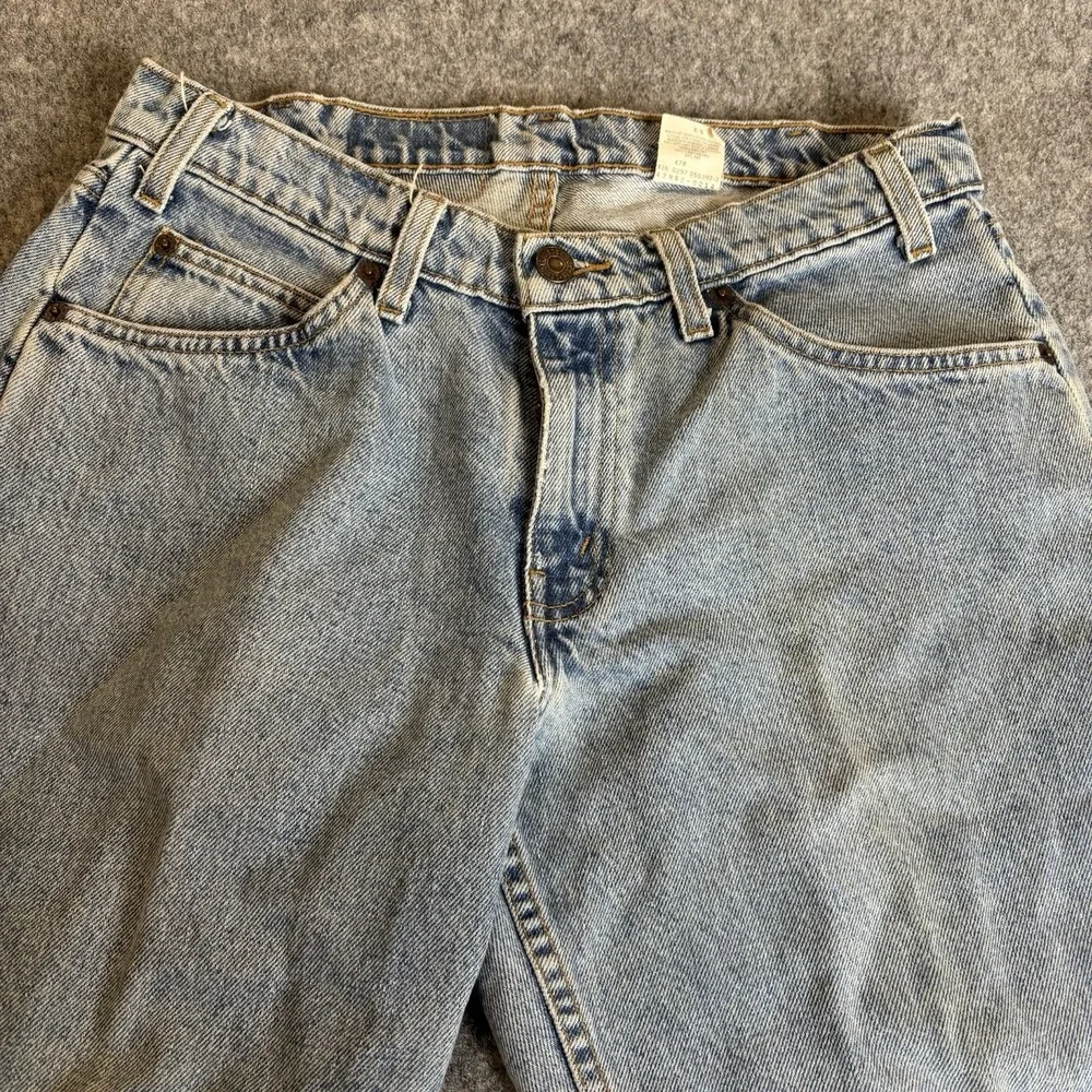 Levi Jeans 562 32x26 Boys Light Wash Y2K Denim Orange Tab‎